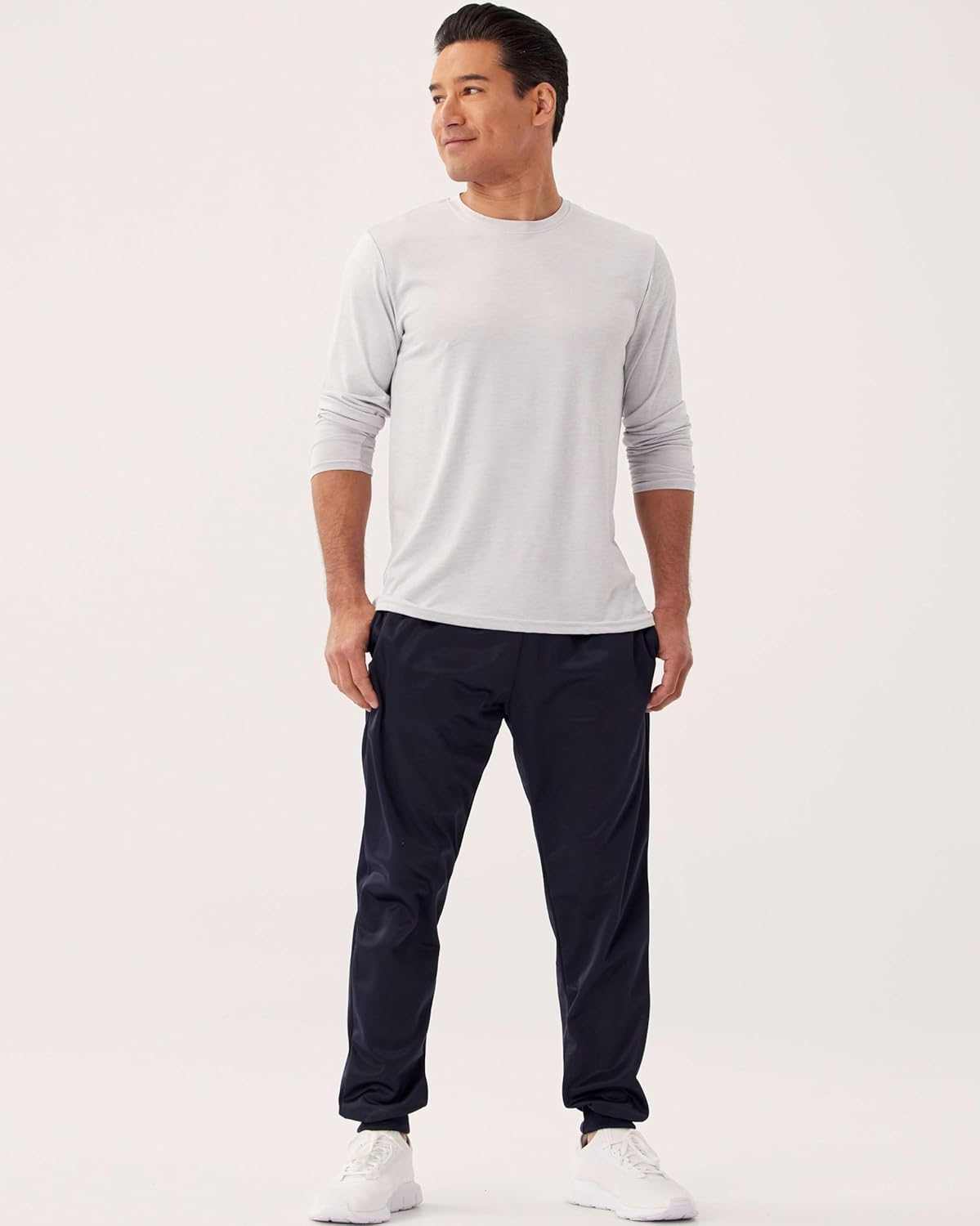 4 Pack: Mens Long Sleeve Dry Fit T Shirts Hiking Fishing Workout Gym Work Sun UPF 50 Wicking Running Tee