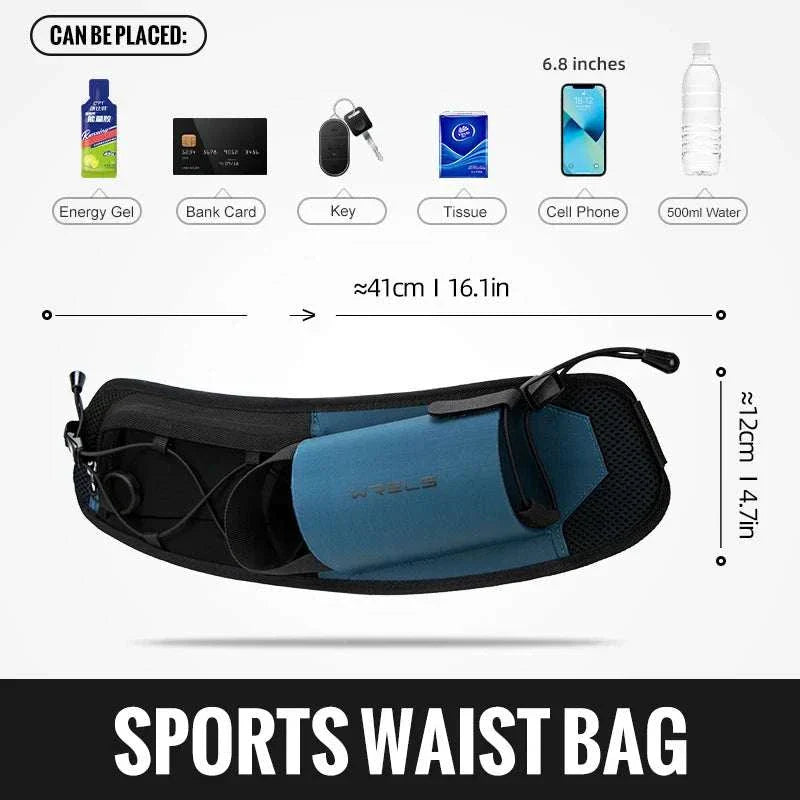 Running Bag Waist Bag Men Belt Bag Marathon Trail Waist Pack for Phone Water Bottle Sports Fanny Pack Fitness Dual Pocket