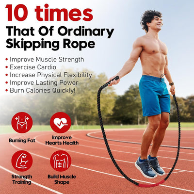 Elevate Your Fitness with Our 3lb, 4lb, and 5lb Weighted Jump Ropes - Ultimate Workout Equipment for Strength and Endurance