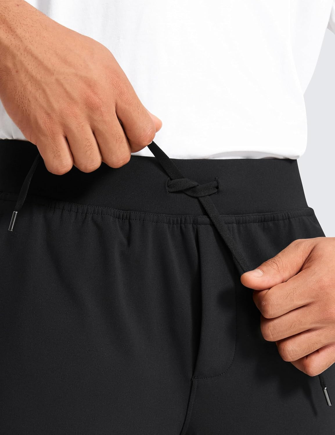 4-Way Stretch Athletic Pants for Men 30" Workout Lounge Casual Work Jogger with Zip Pocket