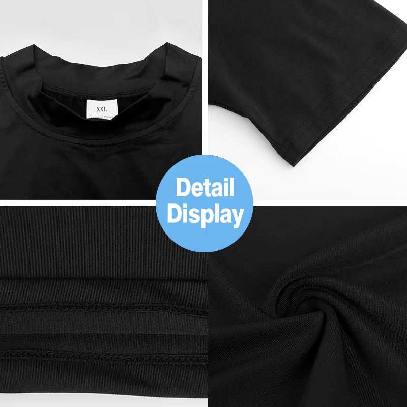 Compression Shirt Men Gym Tank Top Muscle Fitness Clothing Turtleneck Sport Sleeveless T Shirt Elastic Bodybuilding Running Vest