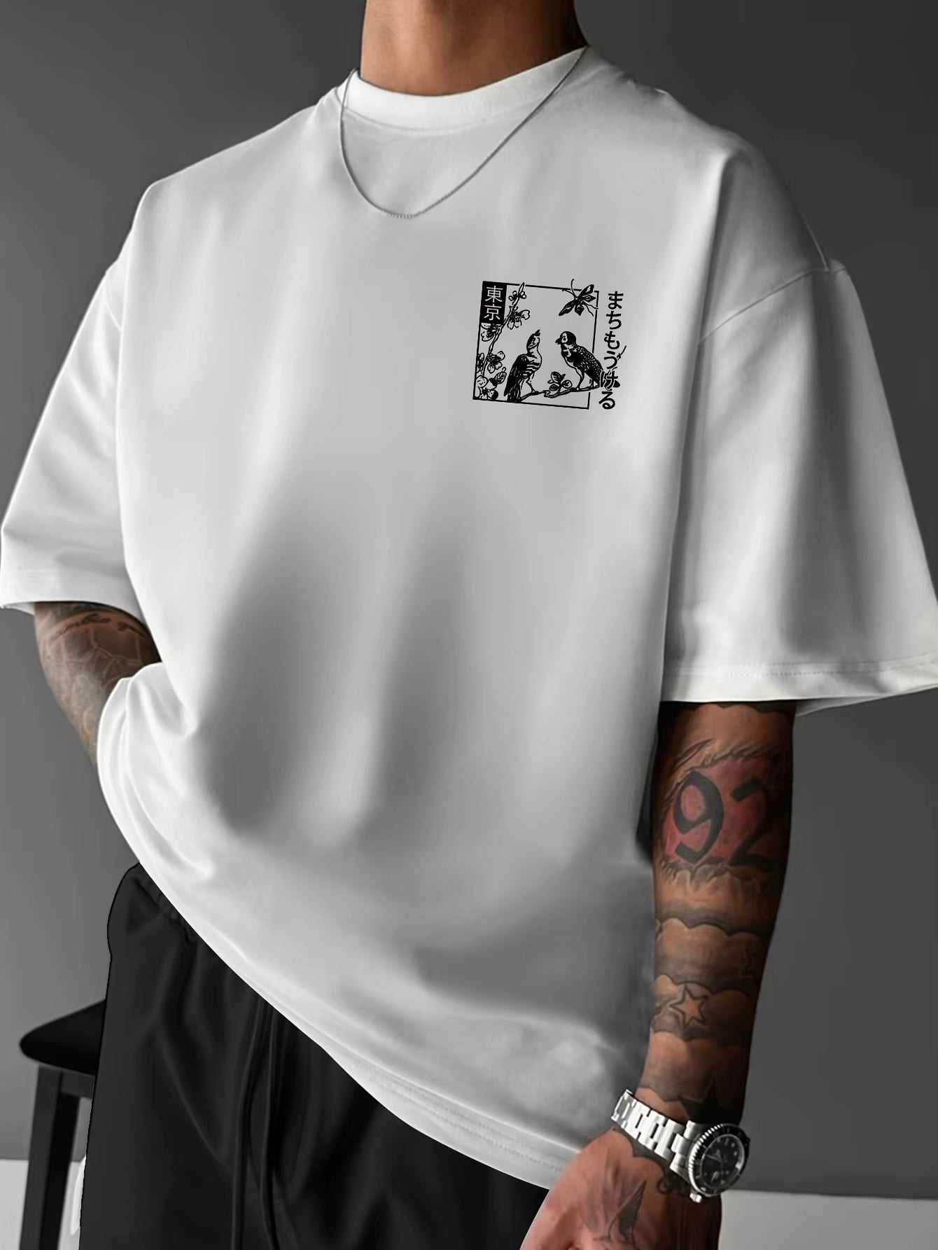 Outdoor Sports T-Shirt Men'S Summer Casual Fashion Trend round Neck Short Sleeve Loose and Comfortable Pure Cotton Men Clothing