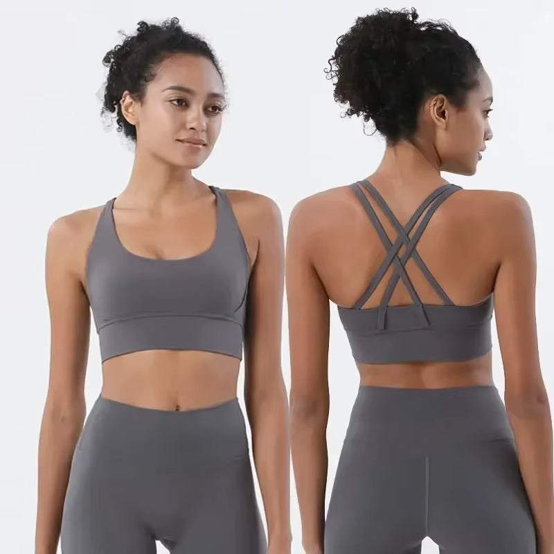 Women'S 2 Piece Sports Set - High Waist Booty-Lifting Leggings with Back Pocket & Sports Bra Yoga/Gym/Running Workout Outfit