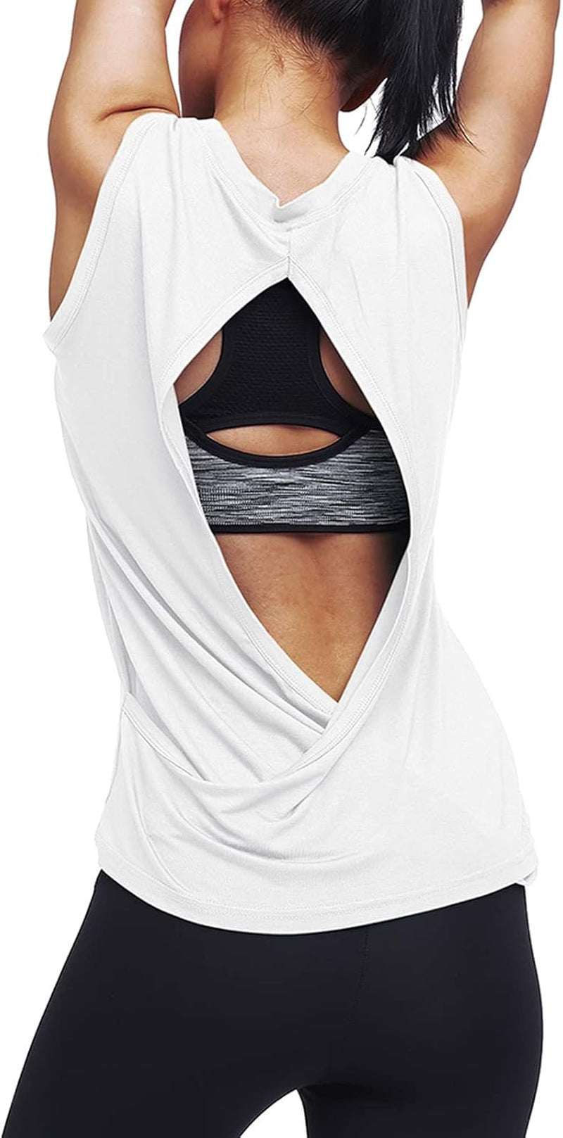 Elevate Your Workout with Our Stylish Open Back Yoga Tops for Women - Perfect for Running and Fitness!