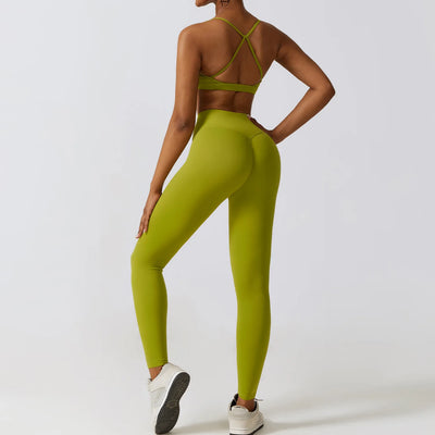 Elevate Your Workout with Our Women’s 2/3Pcs Yoga Sets: High Waist Leggings & Stretch Sports Bra for Ultimate Comfort and Style