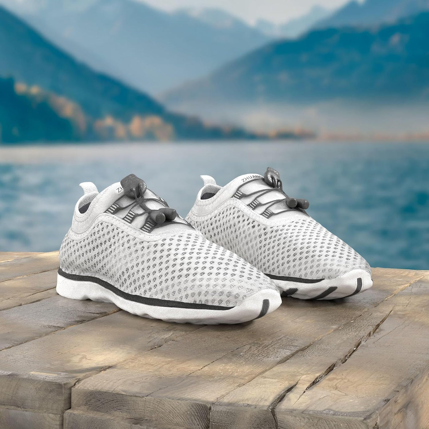 Experience Ultimate Comfort with Women's Quick Drying Aqua Water Shoes - Perfect for Swimming, Hiking, and Yoga with 3-Second Drainage!