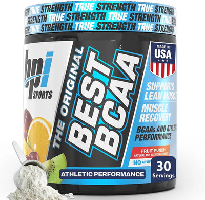 Best BCAA Powder, Fruit Punch, 10.58 Oz, 30 Servings, Amino Acids for Muscle Recovery