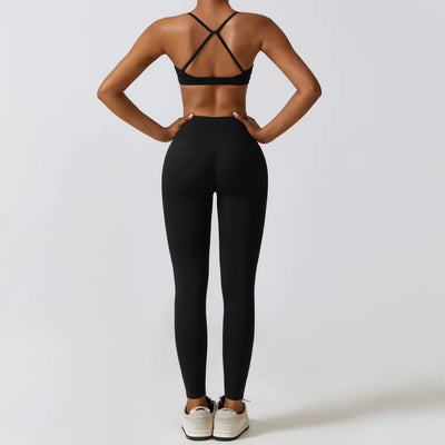 Elevate Your Workout with Our Women’s 2/3Pcs Yoga Sets: High Waist Leggings & Stretch Sports Bra for Ultimate Comfort and Style