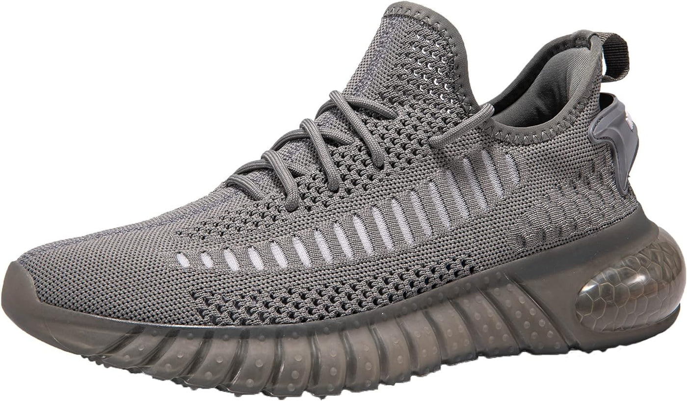 Step Up Your Style with Our Dark Grey Men's Athletic Walking Shoes - Perfect for Running and Everyday Wear!