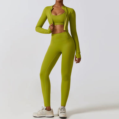 Elevate Your Workout with Our Women’s 2/3Pcs Yoga Sets: High Waist Leggings & Stretch Sports Bra for Ultimate Comfort and Style