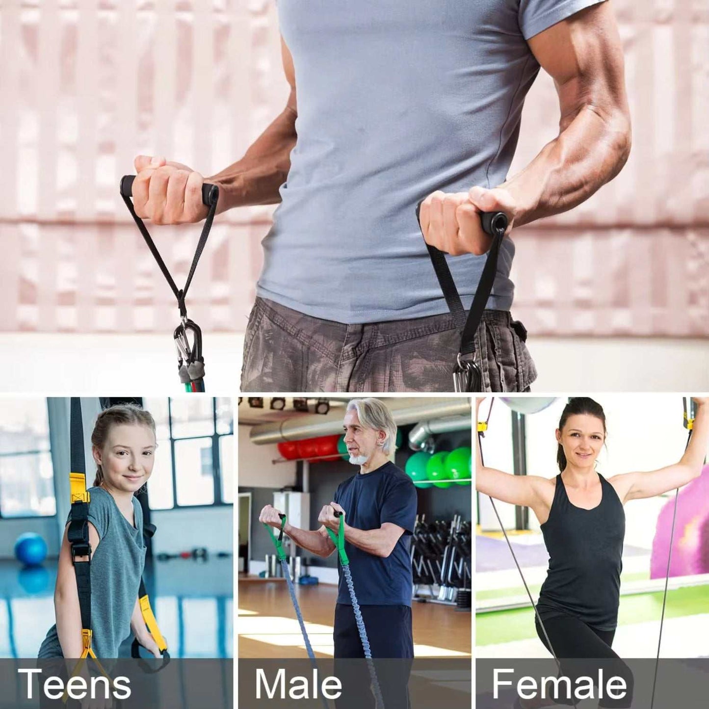 Gym Accessories Men Adjustable Dumbbells Set Exercise Bands Set Weights Gym Equipment Dumbbell Set Gym Equipment Weight Lifting