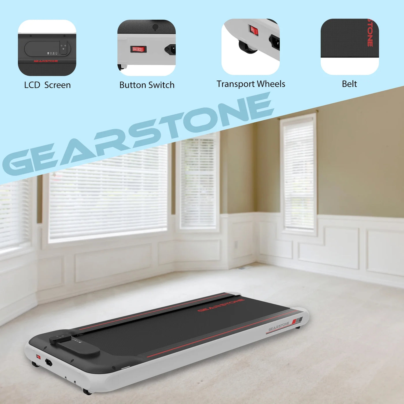 Treadmill for Walking Pad, Alloy Steel under Desk Treadmill