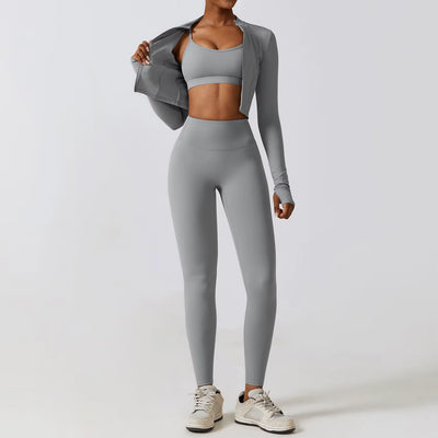 Elevate Your Workout with Our Women’s 2/3Pcs Yoga Sets: High Waist Leggings & Stretch Sports Bra for Ultimate Comfort and Style
