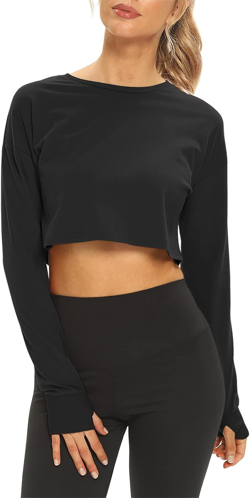 Elevate Your Workout Style with Mippo Long Sleeve Cropped Athletic Tops for Women