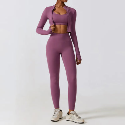 Elevate Your Workout with Our Women’s 2/3Pcs Yoga Sets: High Waist Leggings & Stretch Sports Bra for Ultimate Comfort and Style
