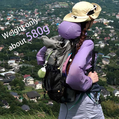 Camping Backpack 25+10L Ultralight Travel Bag for Men Women Large Capacity Outdoor Sports Climbing Hiking Backpack