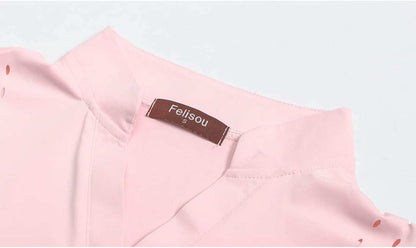 Womens V Neck Golf Polo Shirts Short Sleeve Sport Shirt Workout Tops