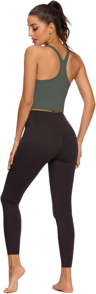Elevate Your Workout with REKITA Women's Supportive Crop Tops - Built-In Bra for Ultimate Comfort and Style