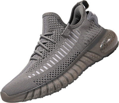 Step Up Your Style with Our Dark Grey Men's Athletic Walking Shoes - Perfect for Running and Everyday Wear!