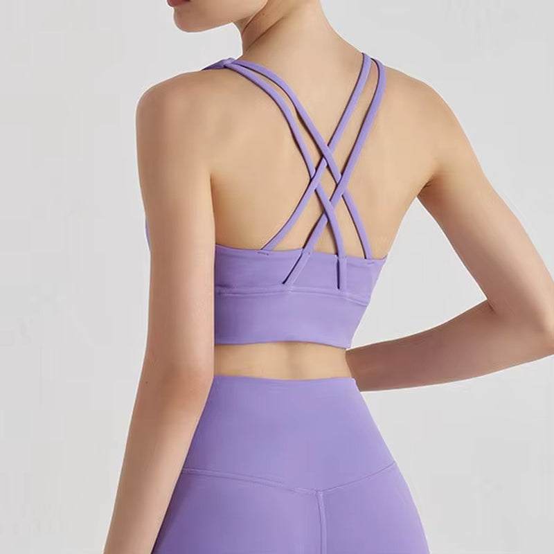 Women'S 2 Piece Sports Set - High Waist Booty-Lifting Leggings with Back Pocket & Sports Bra Yoga/Gym/Running Workout Outfit