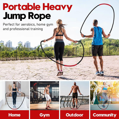 Elevate Your Fitness with Our 3lb, 4lb, and 5lb Weighted Jump Ropes - Ultimate Workout Equipment for Strength and Endurance