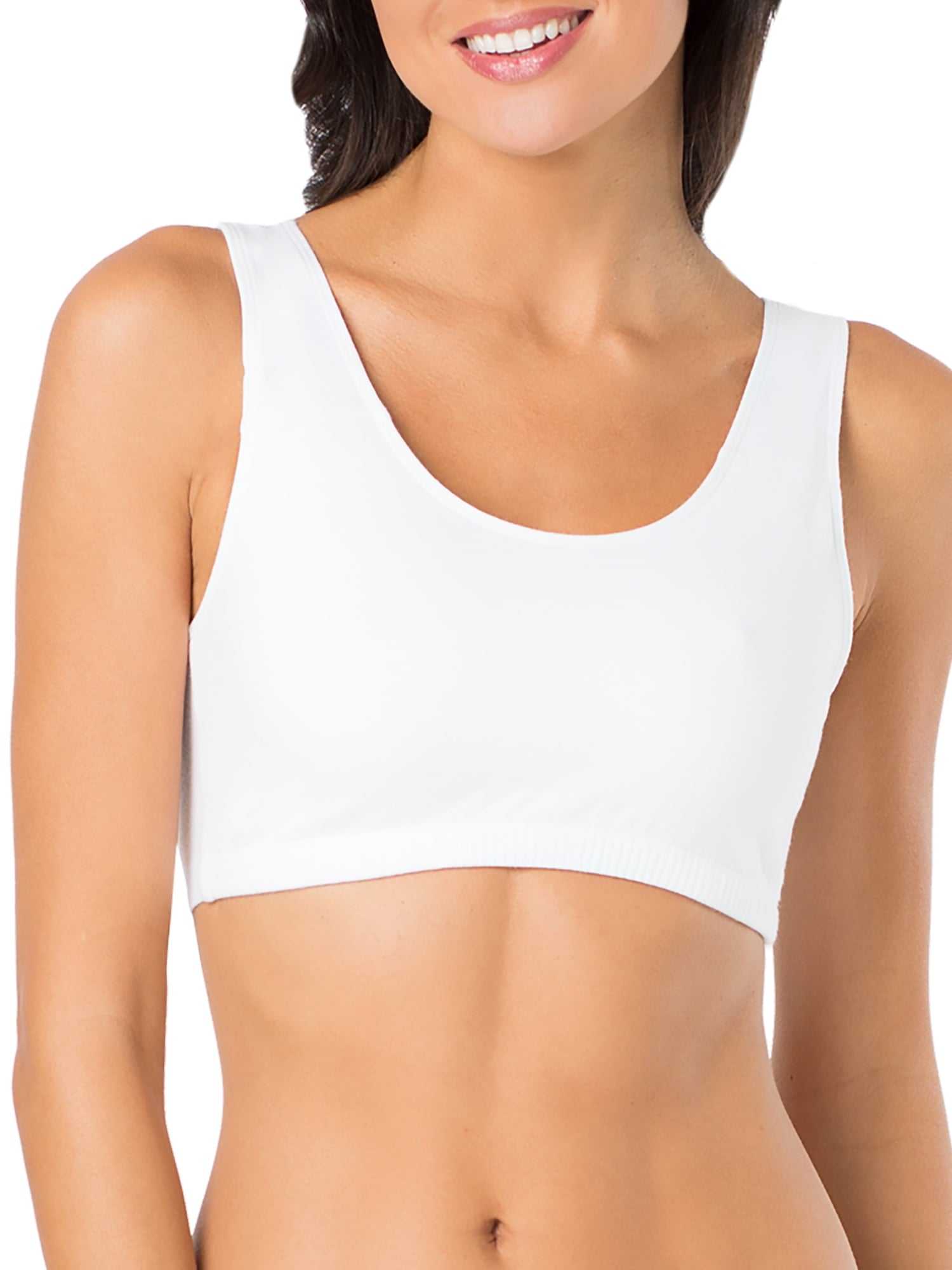 Women'S Tank Style Cotton Sports Bra, 3-Pack, Style-9012