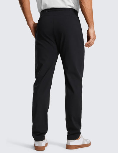 4-Way Stretch Athletic Pants for Men 30" Workout Lounge Casual Work Jogger with Zip Pocket