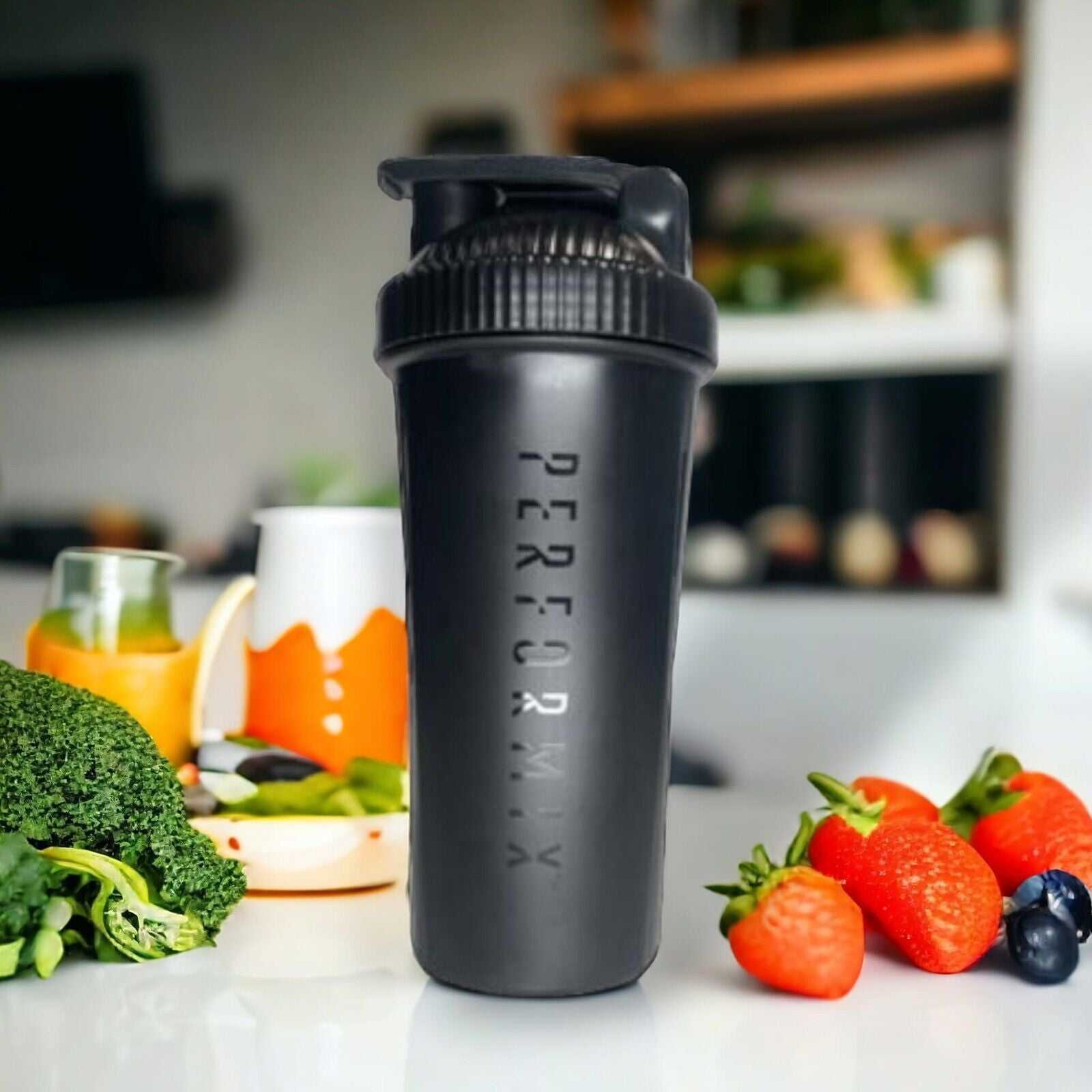 Elevate Your Fitness Routine with the Classic Black Shaker Bottle - Perfect for Protein Shakes and Pre-Workout Supplements
