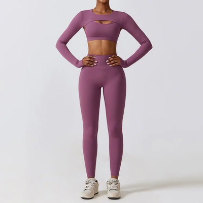 Elevate Your Workout with Our Women’s 2/3Pcs Yoga Sets: High Waist Leggings & Stretch Sports Bra for Ultimate Comfort and Style