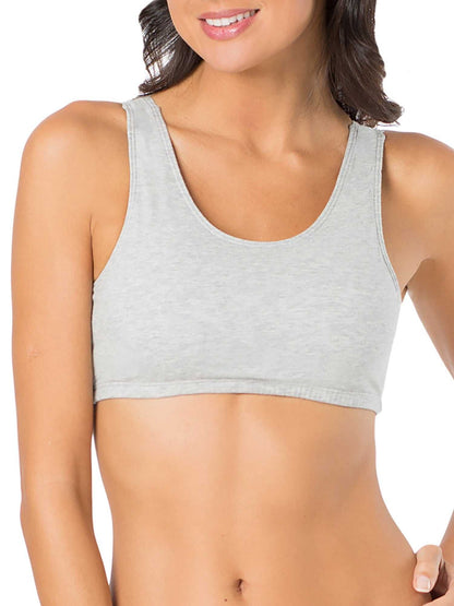 Women'S Tank Style Cotton Sports Bra, 3-Pack, Style-9012