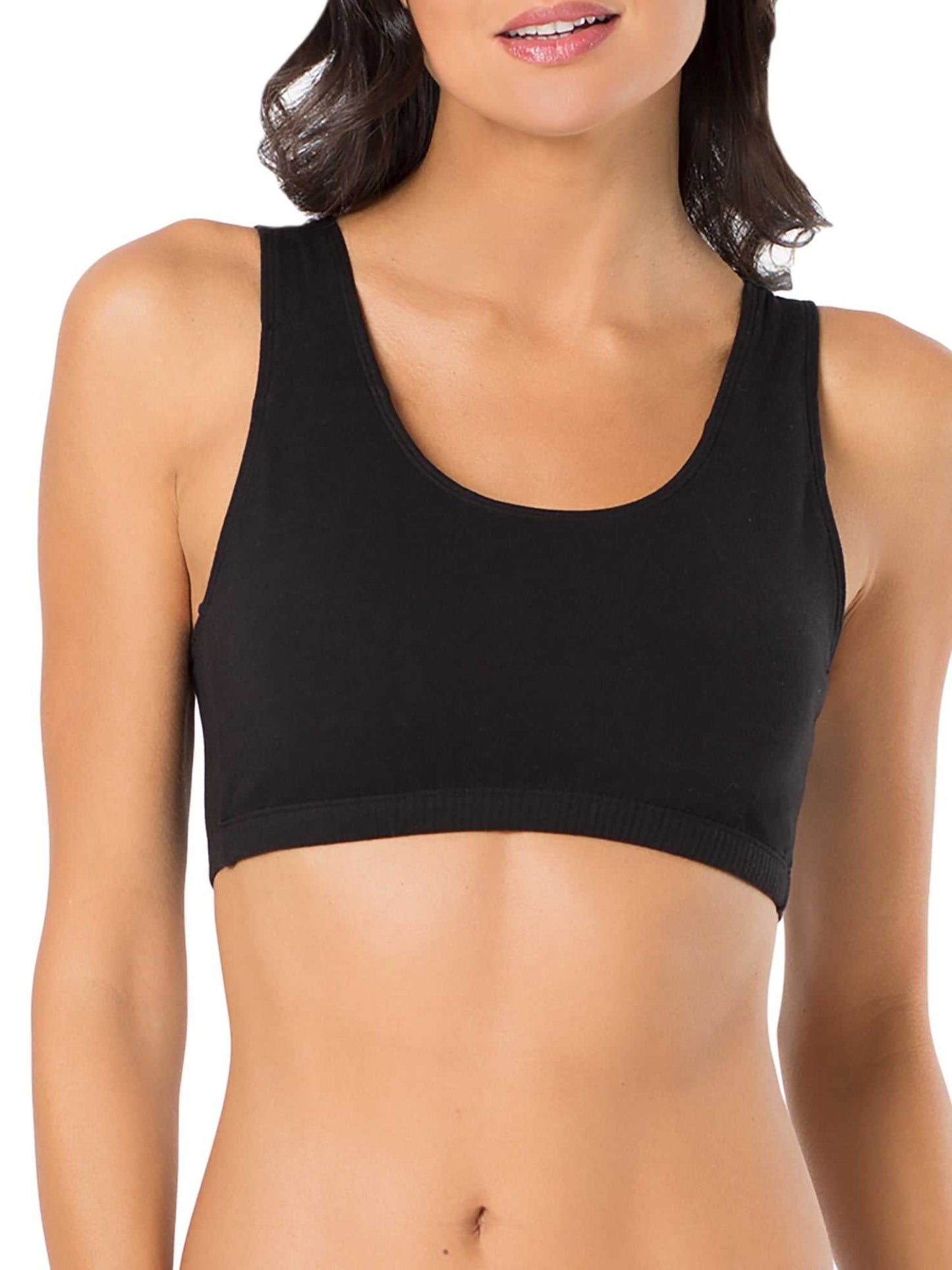 Women'S Tank Style Cotton Sports Bra, 3-Pack, Style-9012
