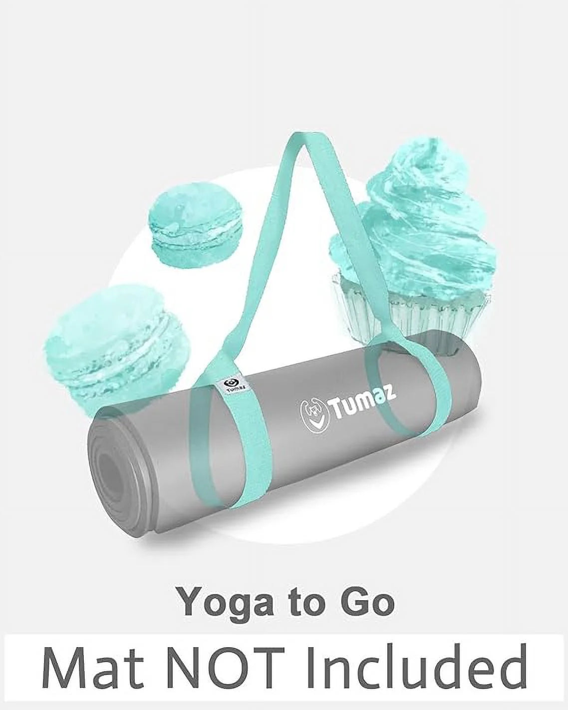 Elevate Your Yoga Experience with the Adjustable Turquoise Yoga Mat Holder - Perfect for Every Yogi!