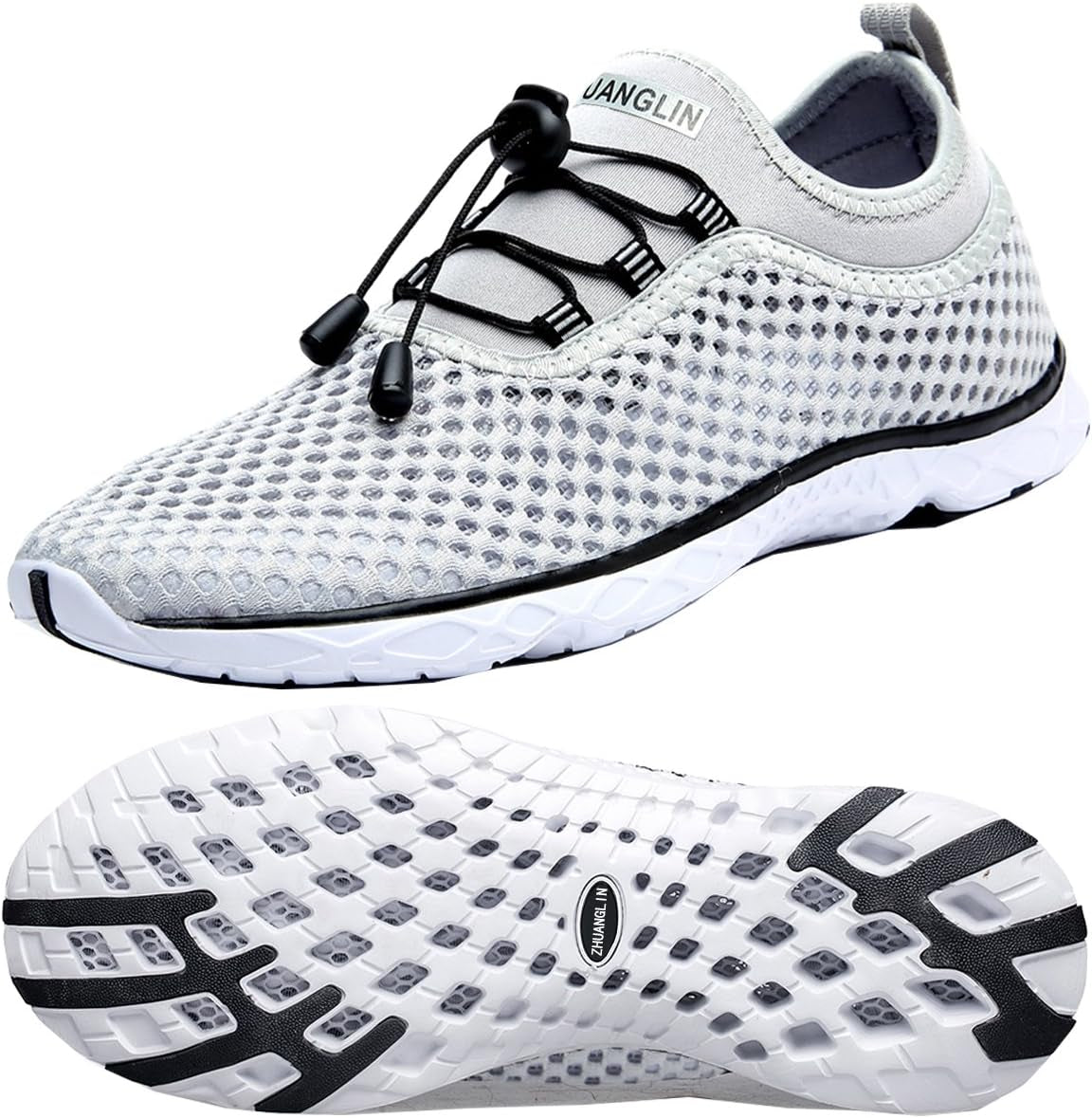 Experience Ultimate Comfort with Women's Quick Drying Aqua Water Shoes - Perfect for Swimming, Hiking, and Yoga with 3-Second Drainage!
