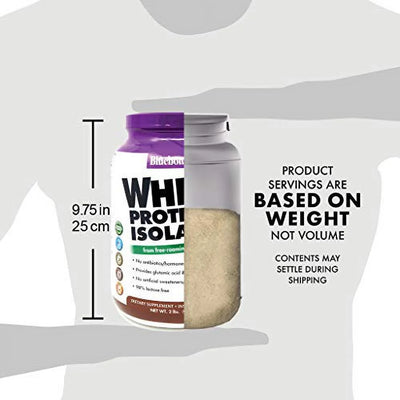 Indulge in Health with Bluebonnet 100% Natural Whey Protein Isolate Powder - Rich Chocolate Flavor, 2 lbs of Pure Nutrition!