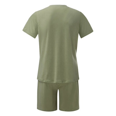 Men's Casual Summer Tracksuit Set - Short Sleeve T-Shirt and Shorts for Ultimate Comfort and Style