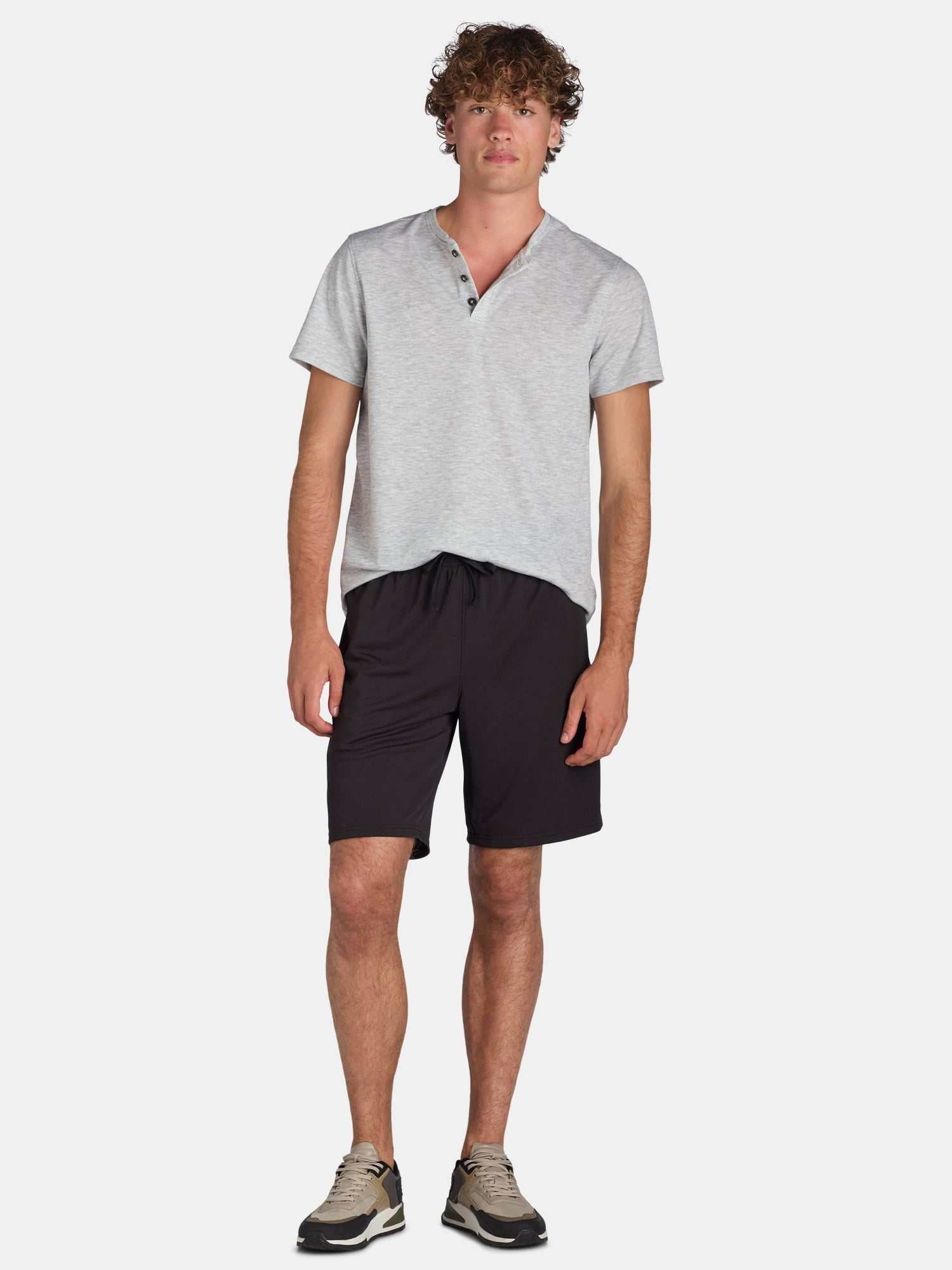 Men'S and Big Men'S Active Mesh Shorts, 9" Inseam, Sizes XS-5XL