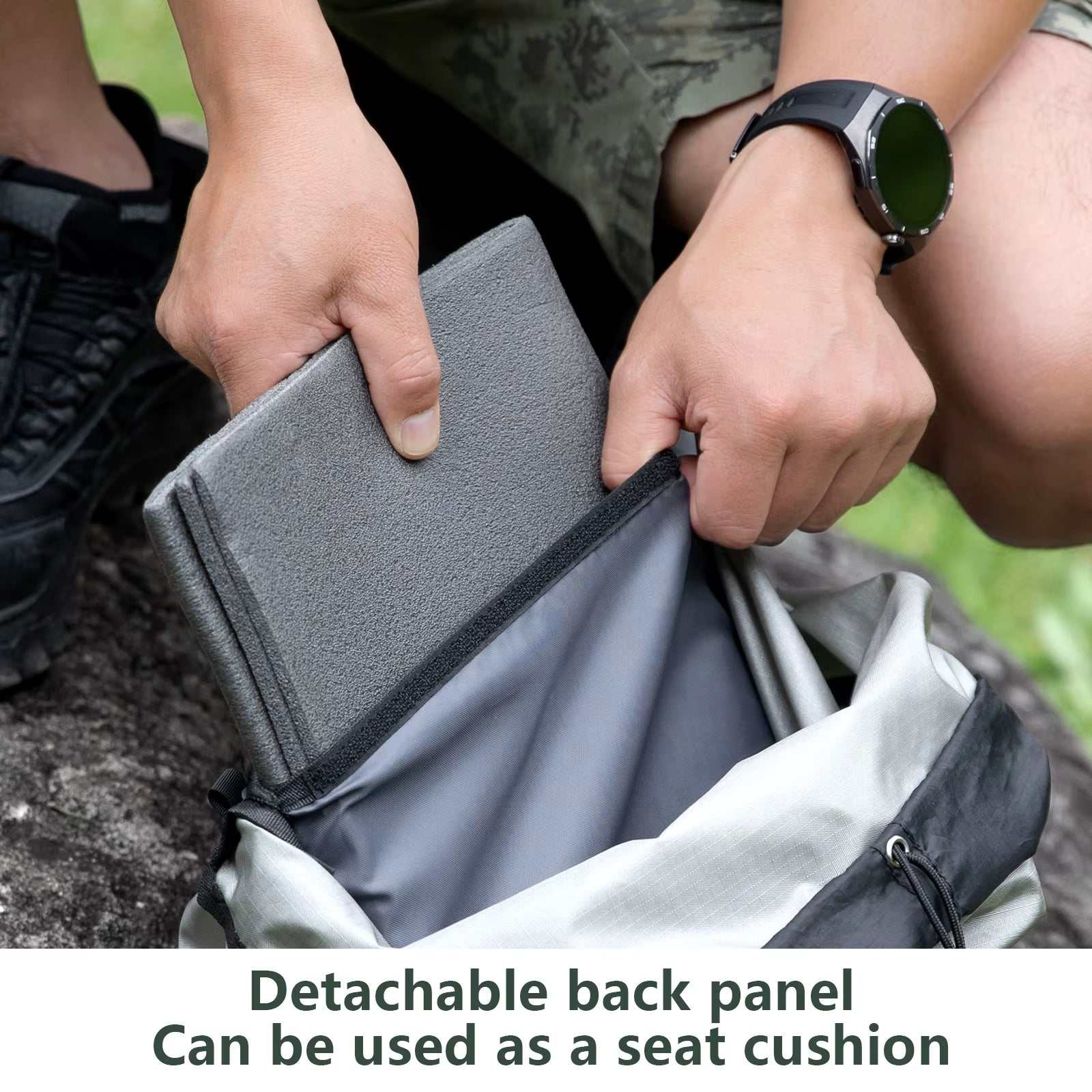 Camping Backpack 25+10L Ultralight Travel Bag for Men Women Large Capacity Outdoor Sports Climbing Hiking Backpack