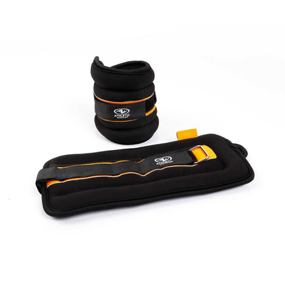 5lb pair adjustable strap fitness ankle and wrist weights with durable straps