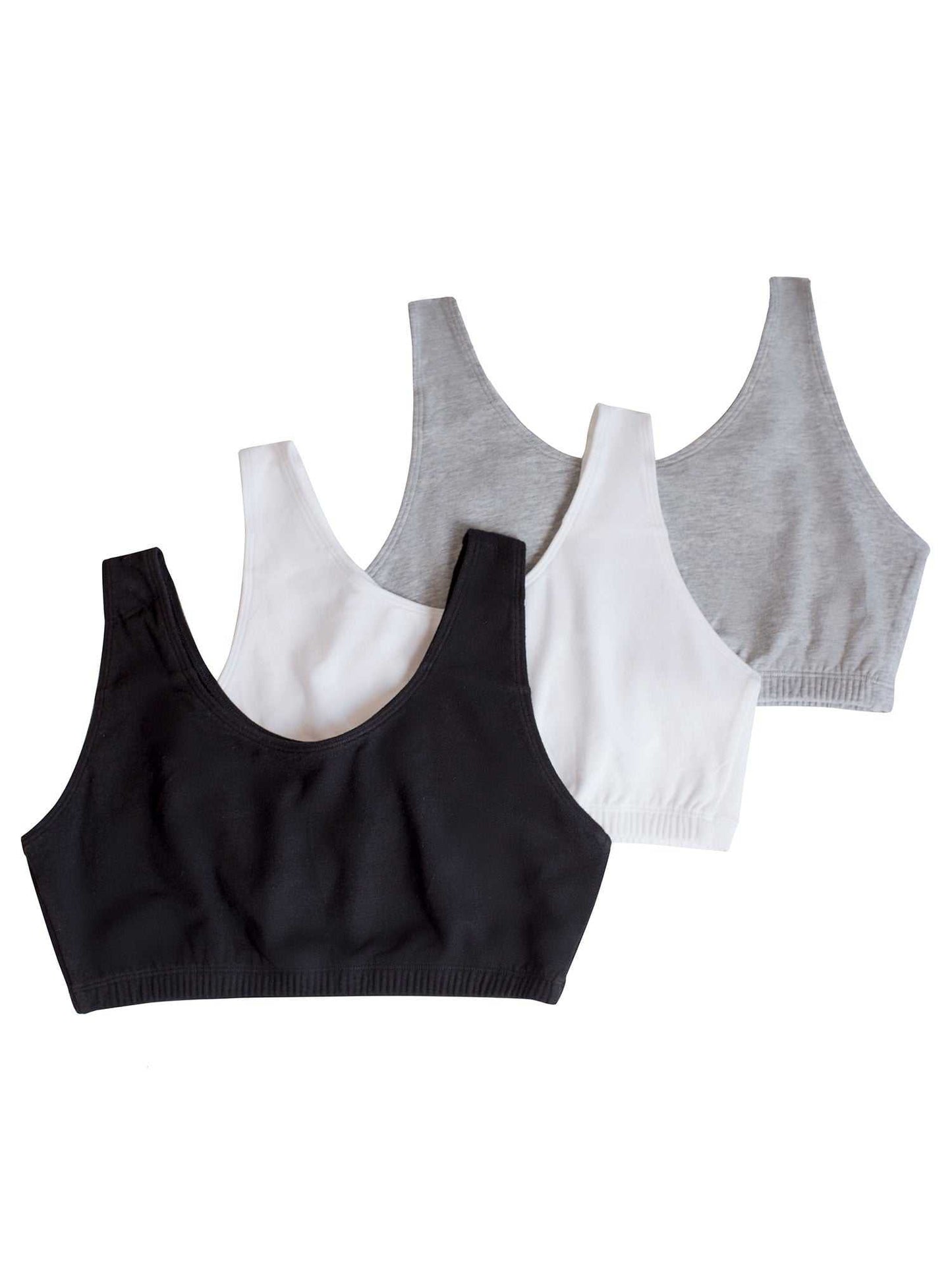 Women'S Tank Style Cotton Sports Bra, 3-Pack, Style-9012