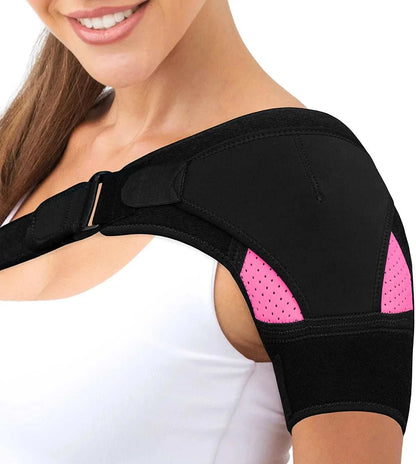 Shoulder Brace with Pressure Pad Neoprene Shoulder Support Shoulder Pain Ice Pack Shoulder Compression Sleeve