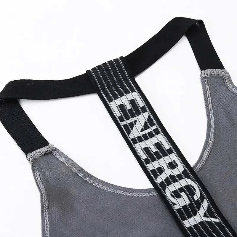2024 Gym Tops Women'S Sports Top Letter Backless Shirts Sleeveless Yoga Tops Fitness Running Quick Dry Tank Crop Top