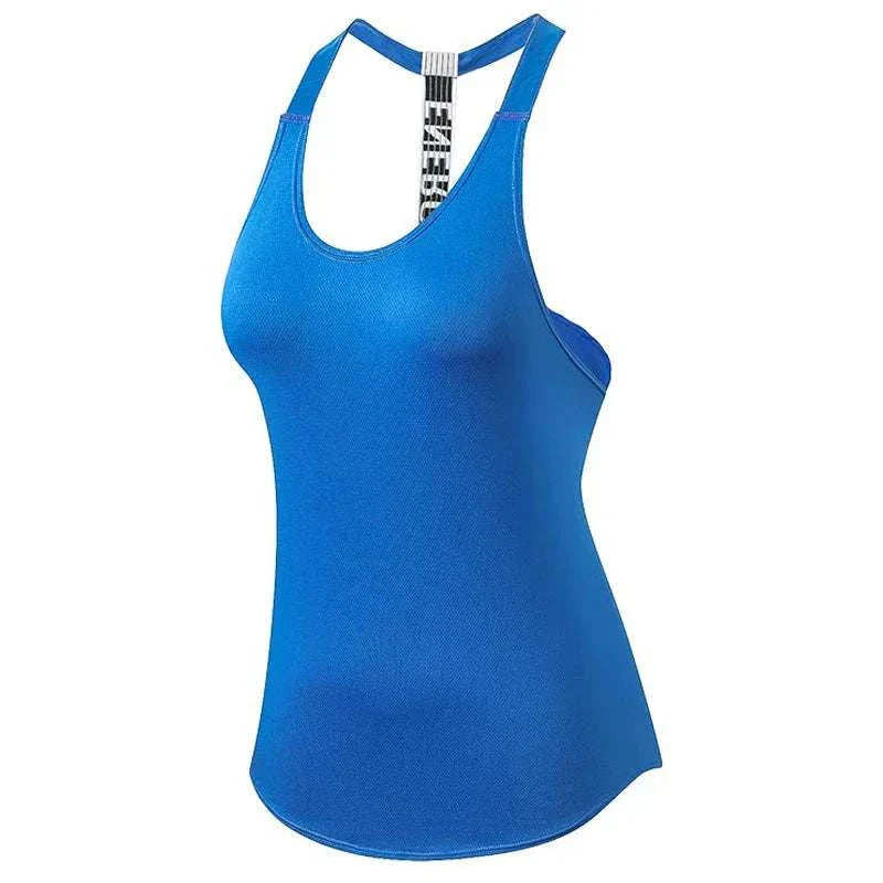 2024 Gym Tops Women'S Sports Top Letter Backless Shirts Sleeveless Yoga Tops Fitness Running Quick Dry Tank Crop Top