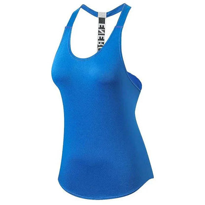 2024 Gym Tops Women'S Sports Top Letter Backless Shirts Sleeveless Yoga Tops Fitness Running Quick Dry Tank Crop Top