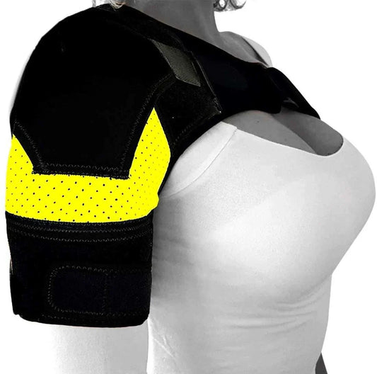 Shoulder brace with pressure pad neoprene compression sleeve for shoulder support and pain relief