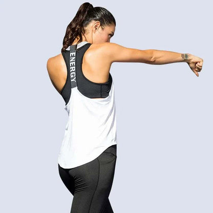 2024 Gym Tops Women'S Sports Top Letter Backless Shirts Sleeveless Yoga Tops Fitness Running Quick Dry Tank Crop Top