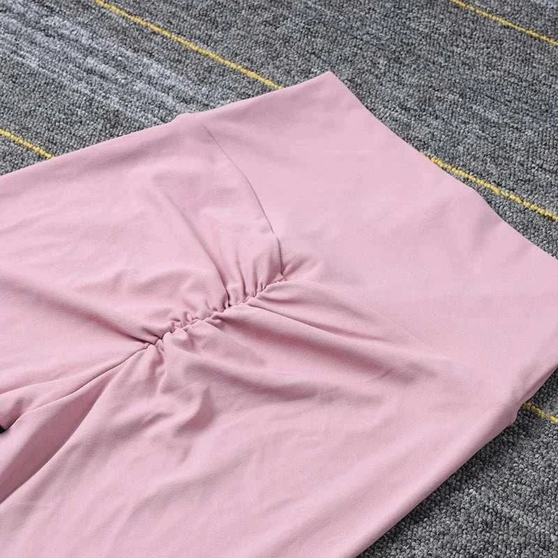 Elevate Your Workout with High Waist Nylon Yoga Leggings for Women - Perfect Fit for Fitness & Style