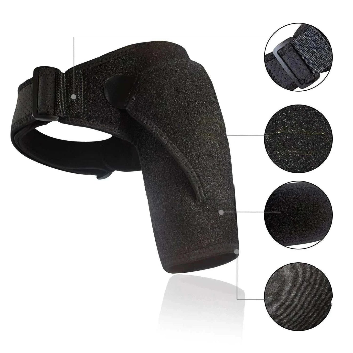 Shoulder Brace with Pressure Pad Neoprene Shoulder Support Shoulder Pain Ice Pack Shoulder Compression Sleeve