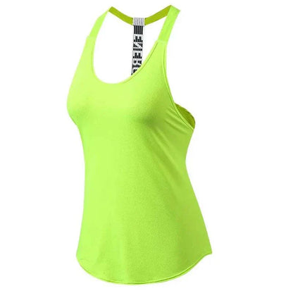 2024 Gym Tops Women'S Sports Top Letter Backless Shirts Sleeveless Yoga Tops Fitness Running Quick Dry Tank Crop Top