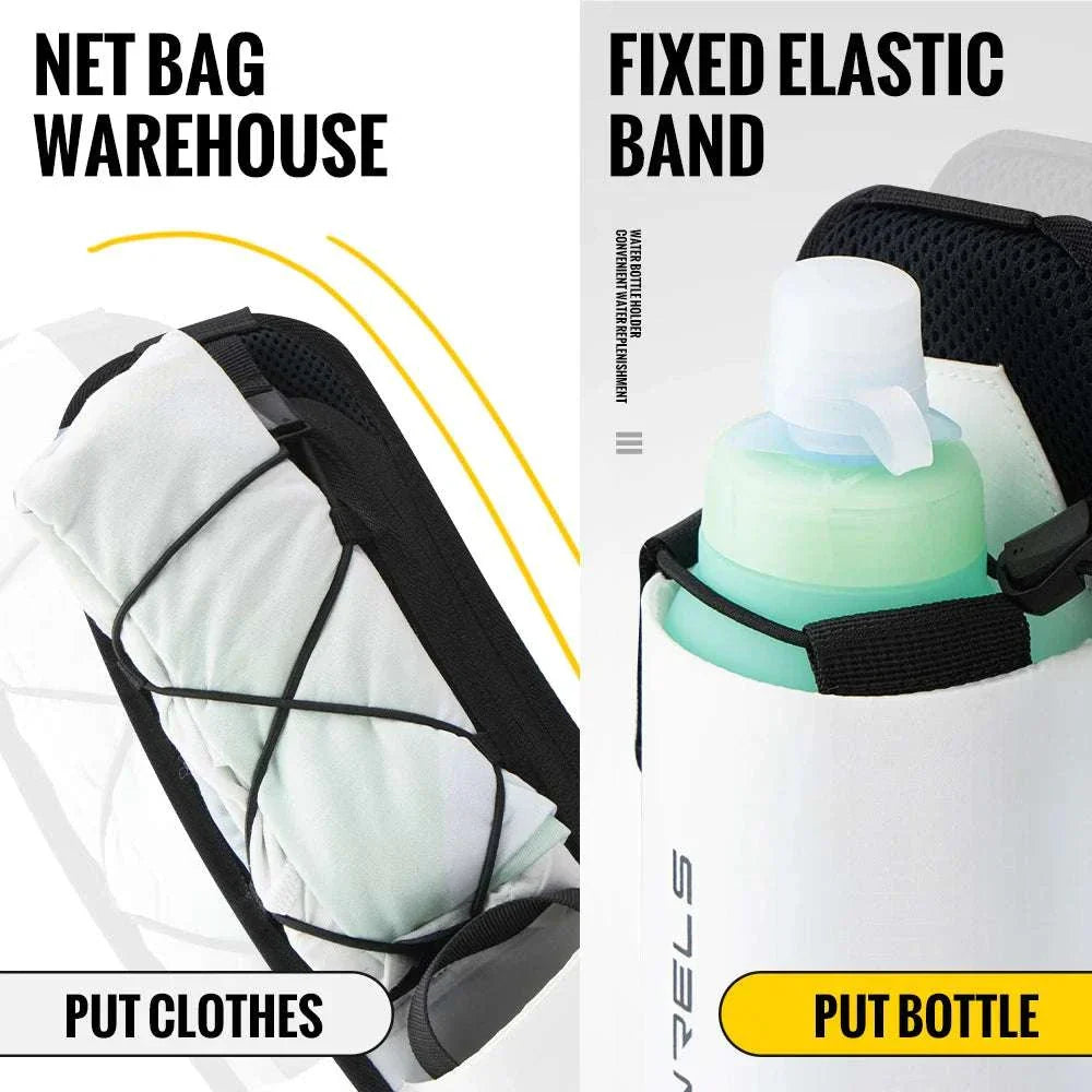 Running Bag Waist Bag Men Belt Bag Marathon Trail Waist Pack for Phone Water Bottle Sports Fanny Pack Fitness Dual Pocket