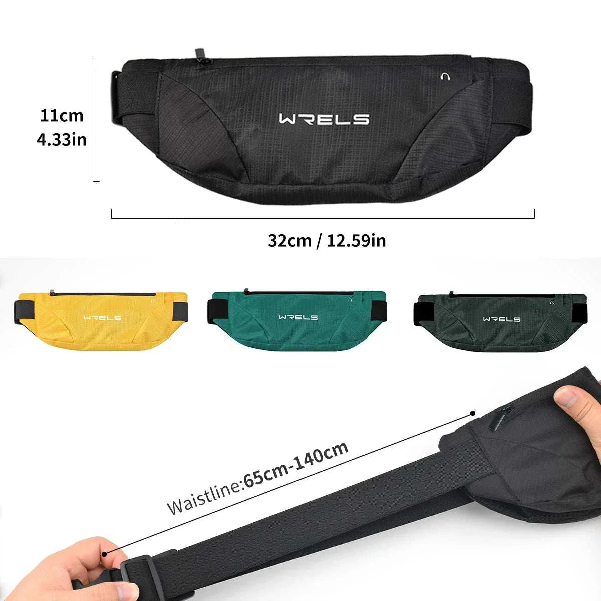 Outdoor Running Fitness Waist Bag Ultra-Thin Mobile Phone Elastic Sports Waterproof Close-Fitting Mobile Phone Bag Waterproof